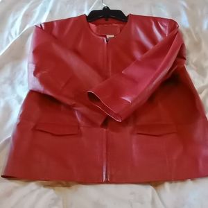Lavee Genuine leather Red jacket size L